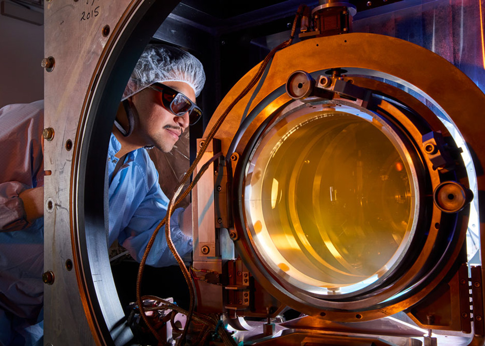 NIF & Photon Science Summer Scholar Raspberry Simpson at LLNL’s Jupiter Laser Facility